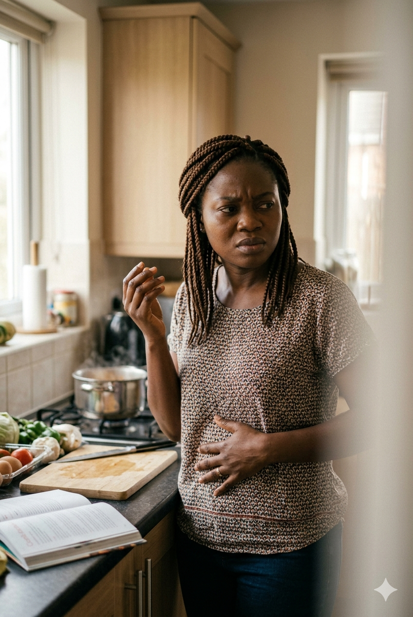 Amaka Okeke at home in Enugu