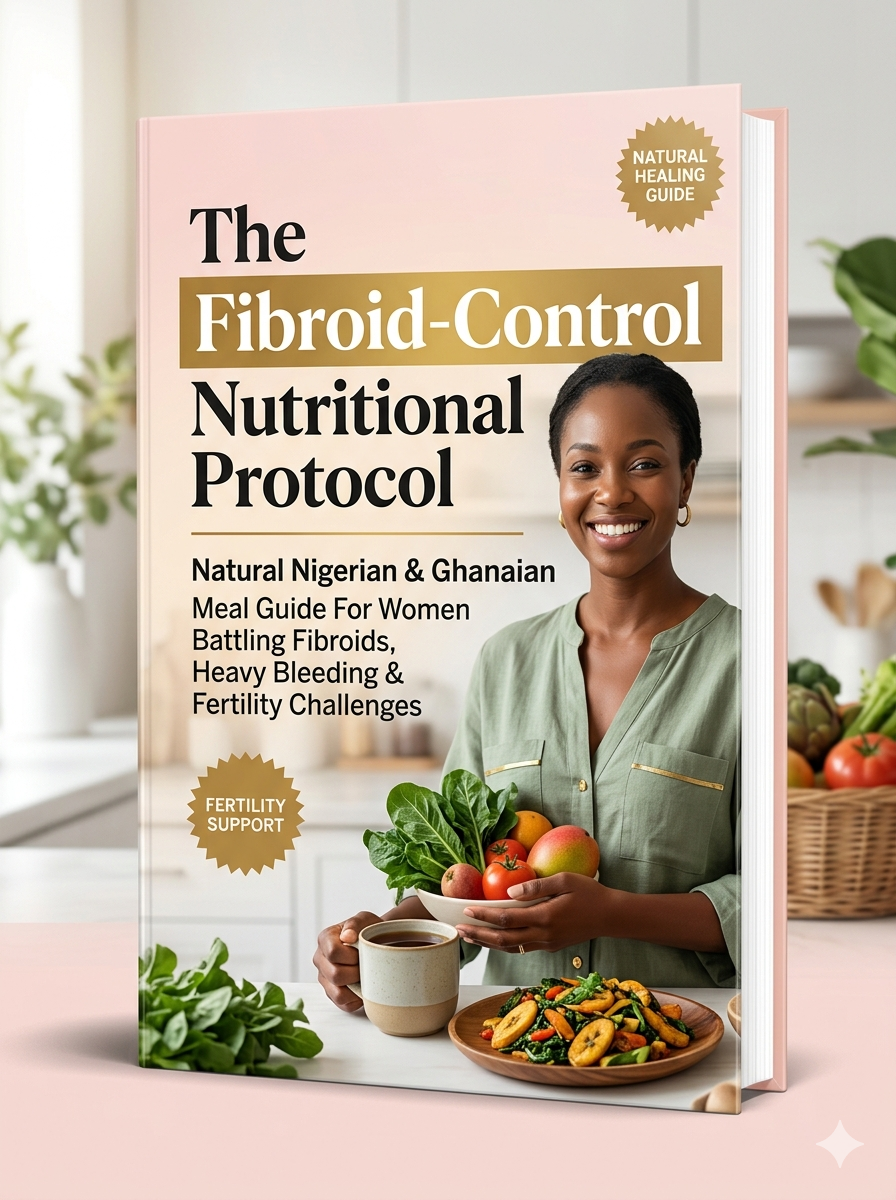 The Fibroid-Control Nutritional Protocol – PDF Guide Cover Mockup
